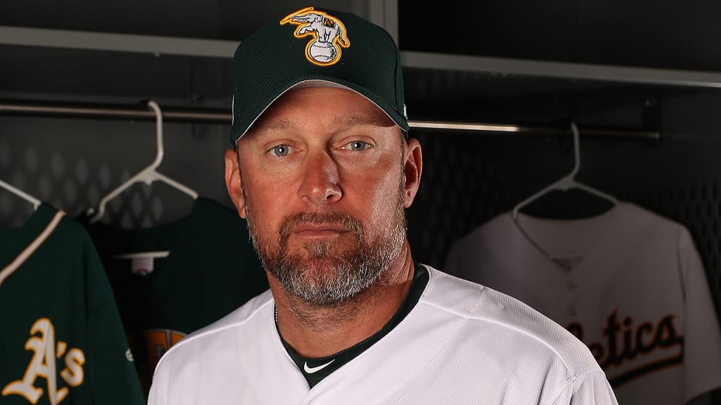 Mark Kotsay, who is entering his second year as A's bench coach, played 17 years in the Majors, including four in Oakland. (AP)