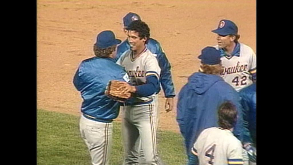 Juan Nieves throws a no-hitter