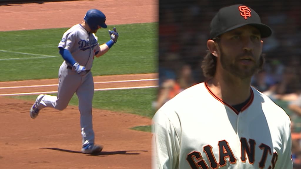 Madison Bumgarner and Max Muncy trash talk