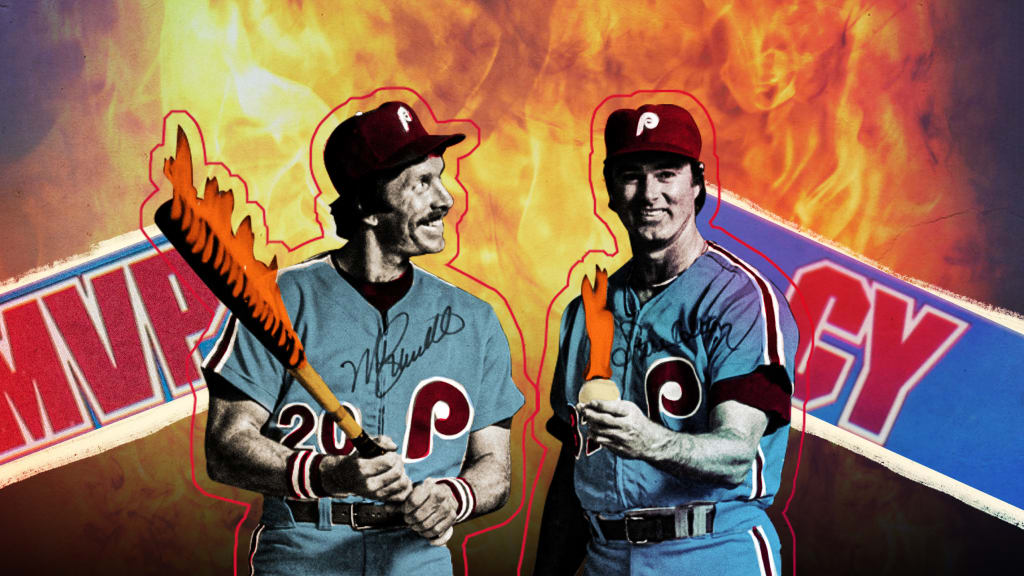 Mike Schmidt Philadelphia Phillies MLB Mitchell & Ness Caricature