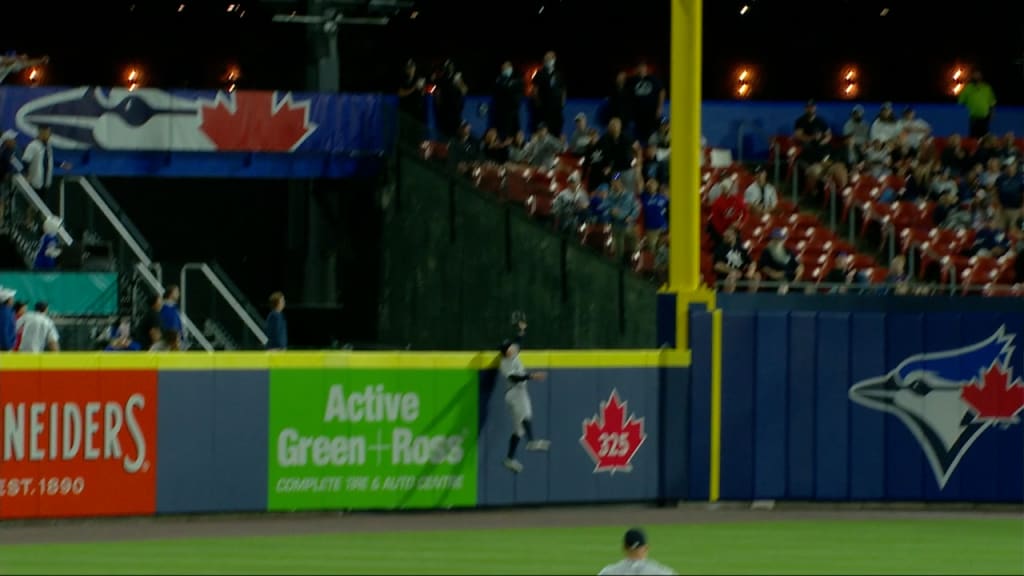 Yankees' Aaron Judge runs through outfield wall to rob another hit