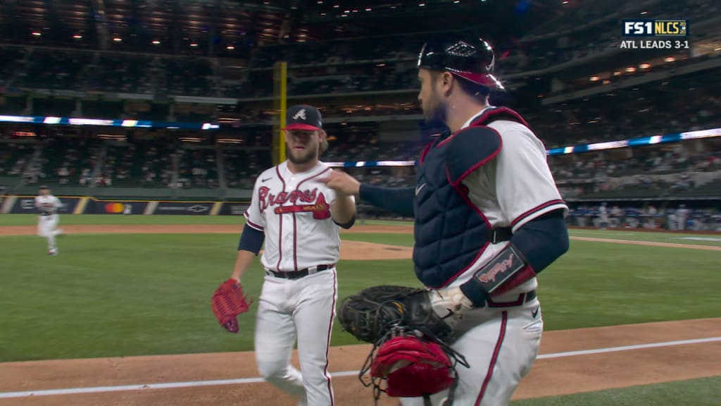 Braves' A.J. Minter GOES OFF for 7 strikeouts in 10 batters to start out  NLCS Game 5! 