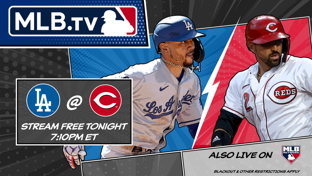 Reds host Dodgers in MLB TV free game