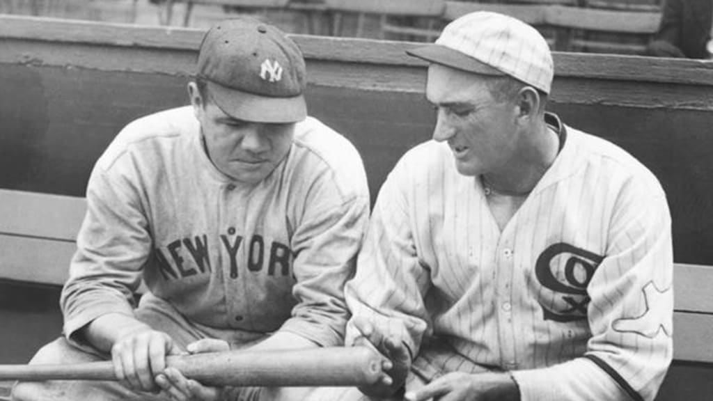 Not the only time Ruth would cross paths with Shoeless Joe Jackson