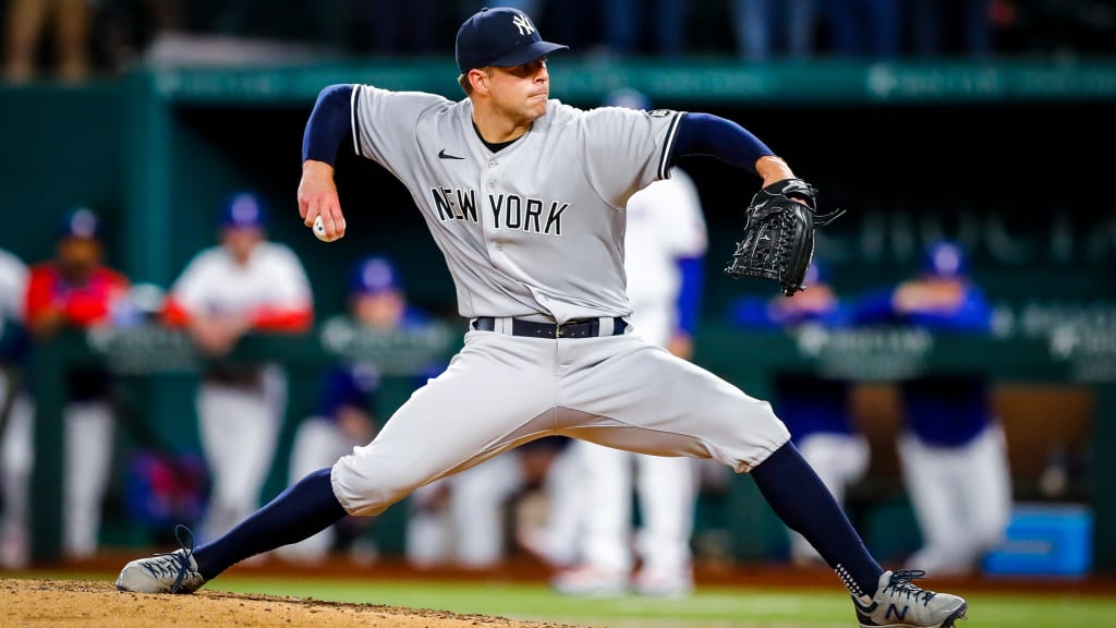 On a night when his raw stuff was just about untouchable, Kluber never stopped pressing the issue. He worked fast and efficiently, mixing pitches from all corners of his arsenal and dispensing with the Rangers’ lineup in just 101 pitches. (Credit: Texas Rangers)