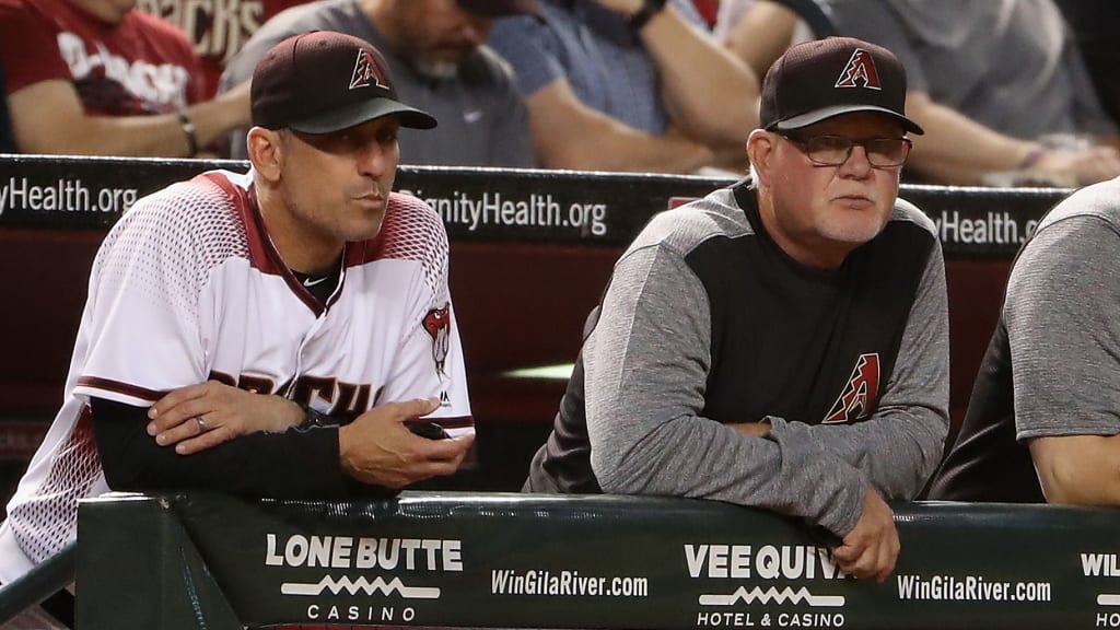 Manager Torey Lovullo (left) is leaning on Ron Gardenhire in his first year on the job. (Christian Petersen/Getty)