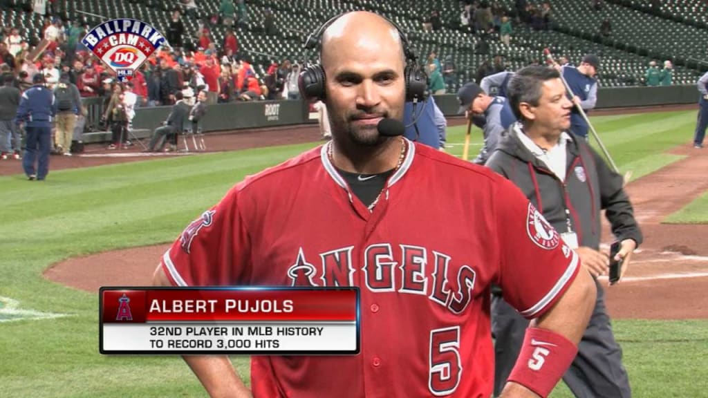 Albert Pujols Los Angeles Angels Majestic Women's 3000th Hit