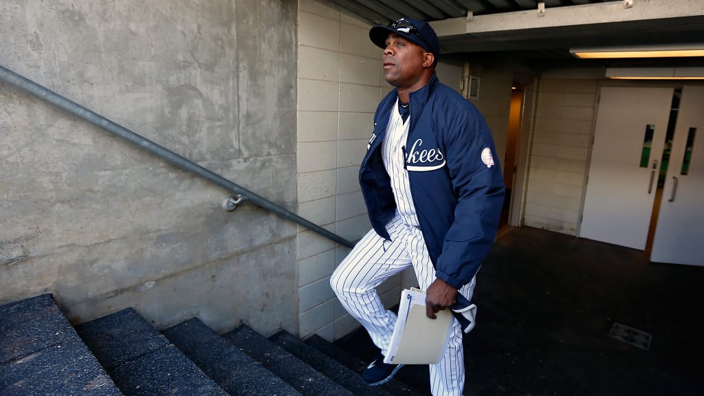 A baseball lifer and prolific observer, Marcus Thames has spent years storing away knowledge of the game -- and his Yankees hitters -- to call upon whenever he needs to lend a helping hand. (New York Yankees)