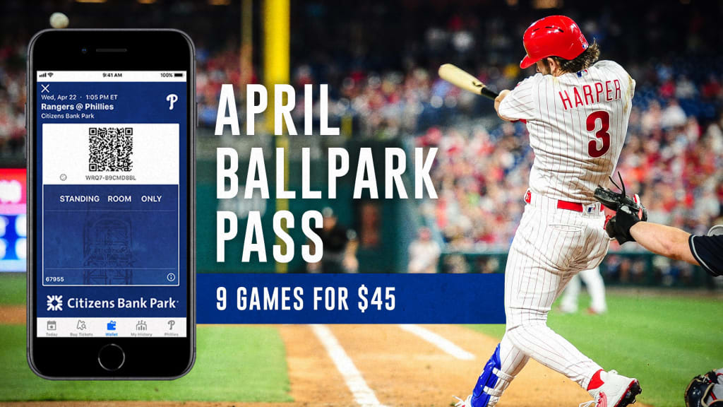 Phillies April Ballpark Pass Philadelphia Phillies