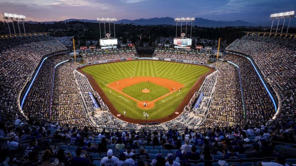 Fans shop at L.A.,Baseball match at L.A. Dodgers stadium, Los