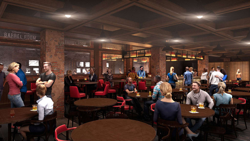 Artist's rendering of the Maker's Mark Barrel Room. (Chicago Cubs)