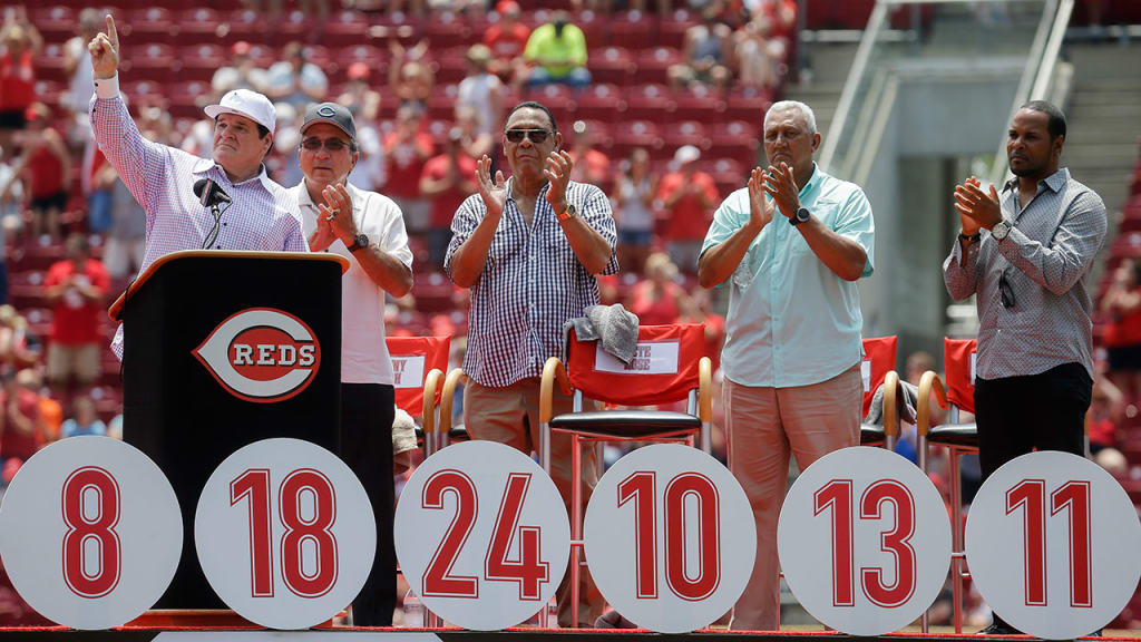 Cincinnati Reds - How many players or managers represented by these Reds  retired numbers can you name?