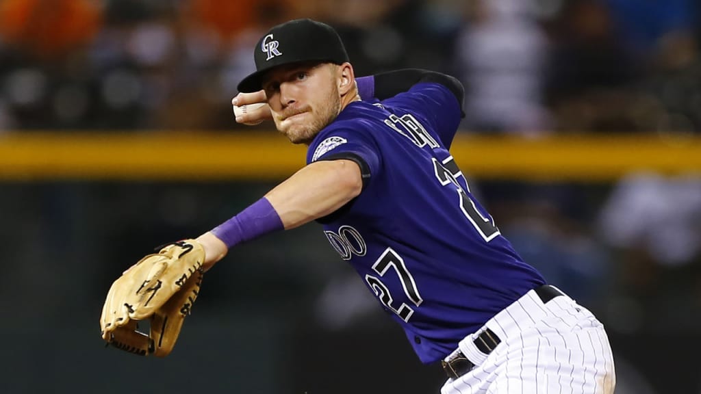 Shortstop Trevor Story and Co. worked on defense rather than taking BP before Friday night's game. (AP)
