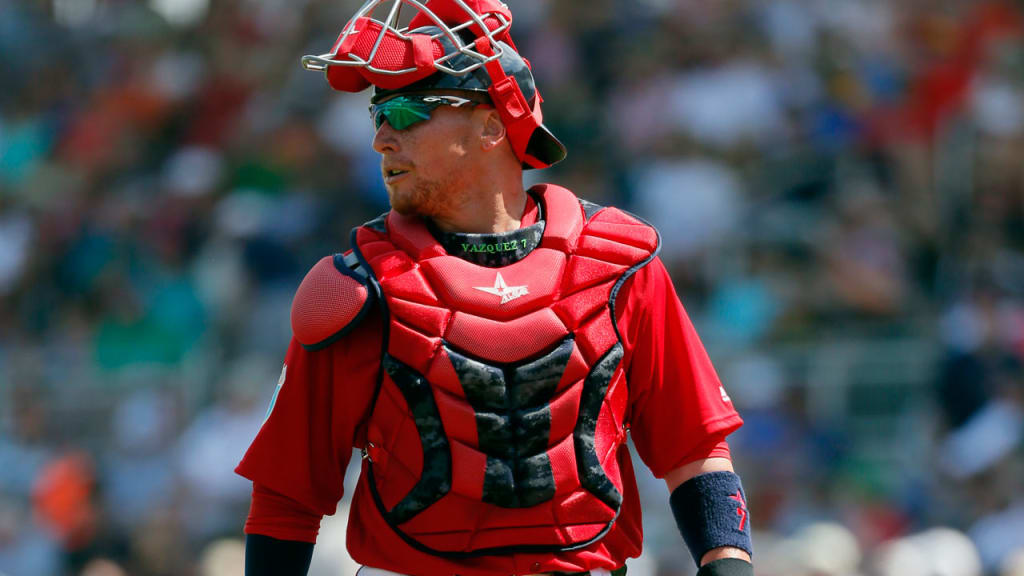Christian Vazquez missed the entire 2015 season because of Tommy John surgery. (Tony Gutierrez/AP)