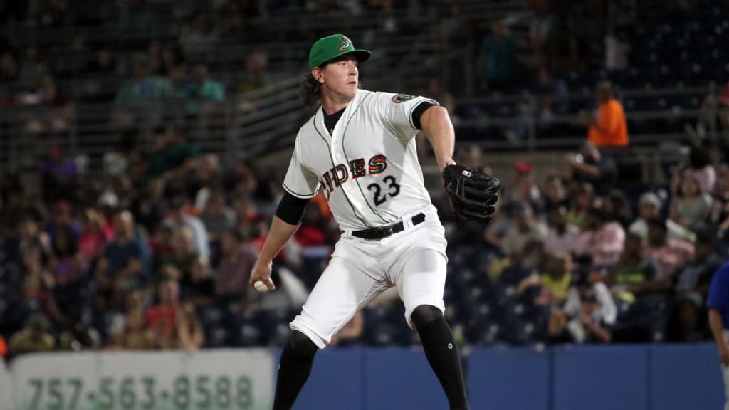 Mike Baumann is 1-0 with a 1.64 ERA through two starts at Triple-A Norfolk.