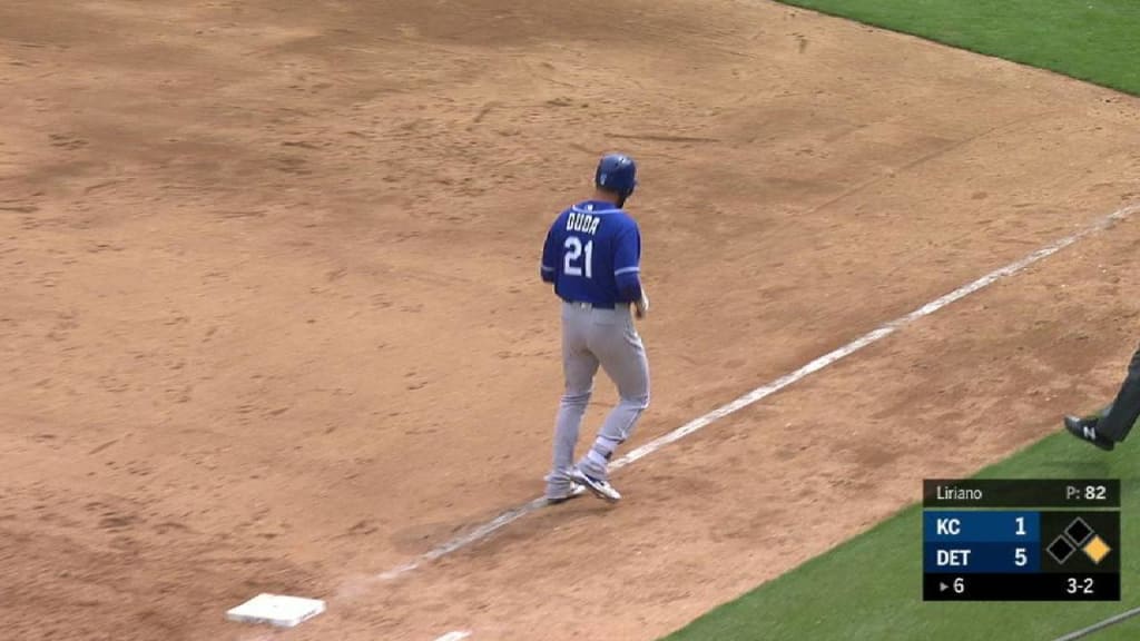 Duda grounds out, later exits