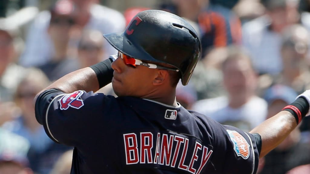 Michael Brantley went 1-for-2 on Thursday as he rehabs with Double-A Akron. (Ross D. Franklin/AP)
