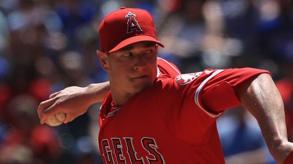"Looked good. These are just baby steps right now of where he will eventually get to," -- Angels manager Mike Scioscia said of Garrett Richards. (Getty)