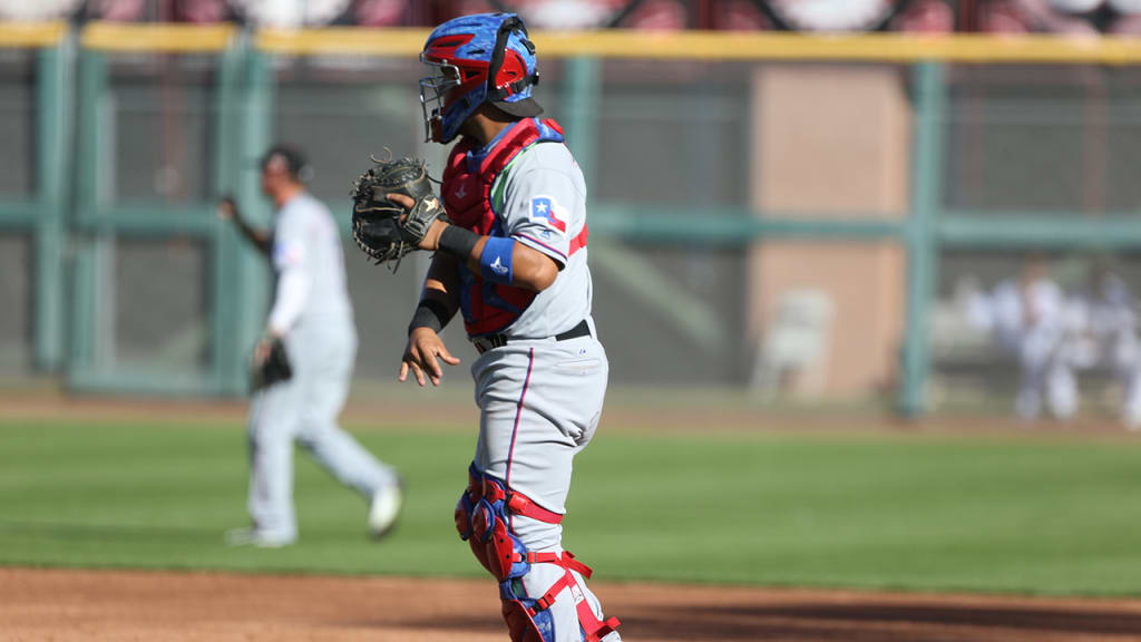 Rangers catcher Jose Trevino will have a big opportunity in Spring Training due to teammates heading to the World Baseball Classic. (Jason Wise/MiLB.com)
