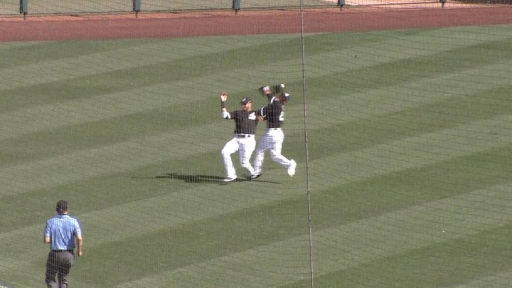 Delmonico collides, leaves game
