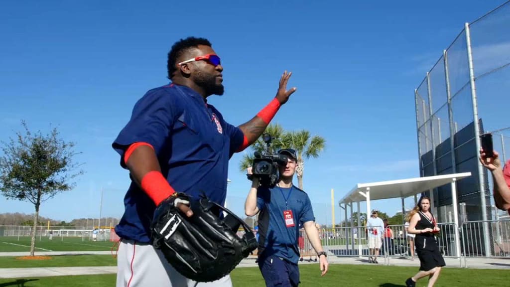 Red Sox DAVID ORTIZ(BIG PAPI) embraces Mookie Betts