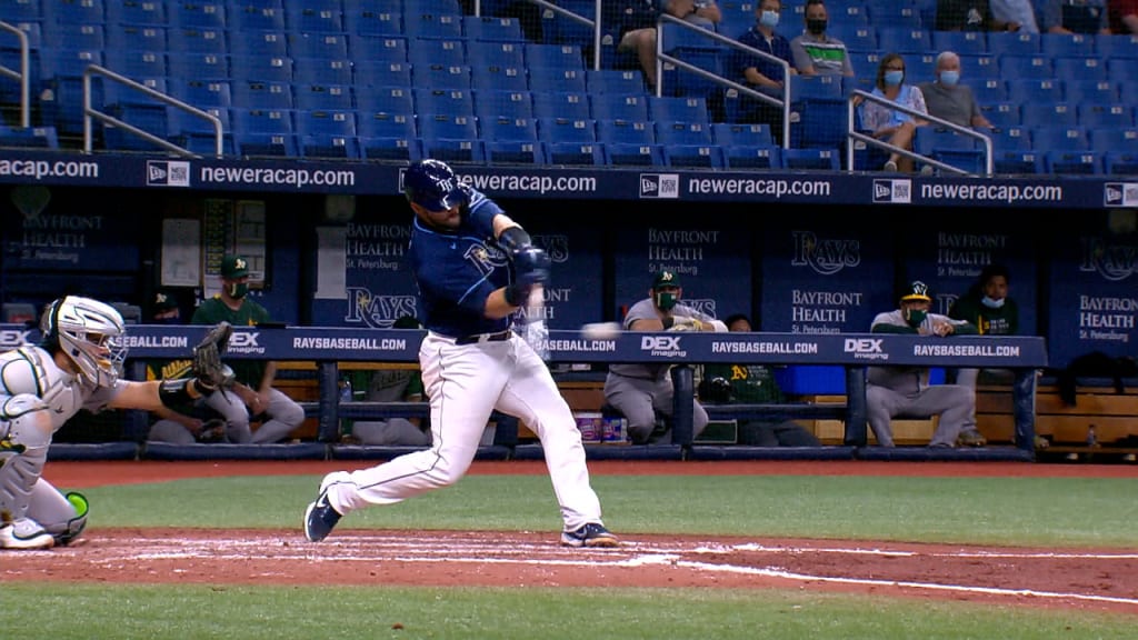 Tony Kemp is an awe of himself after making a diving catch 