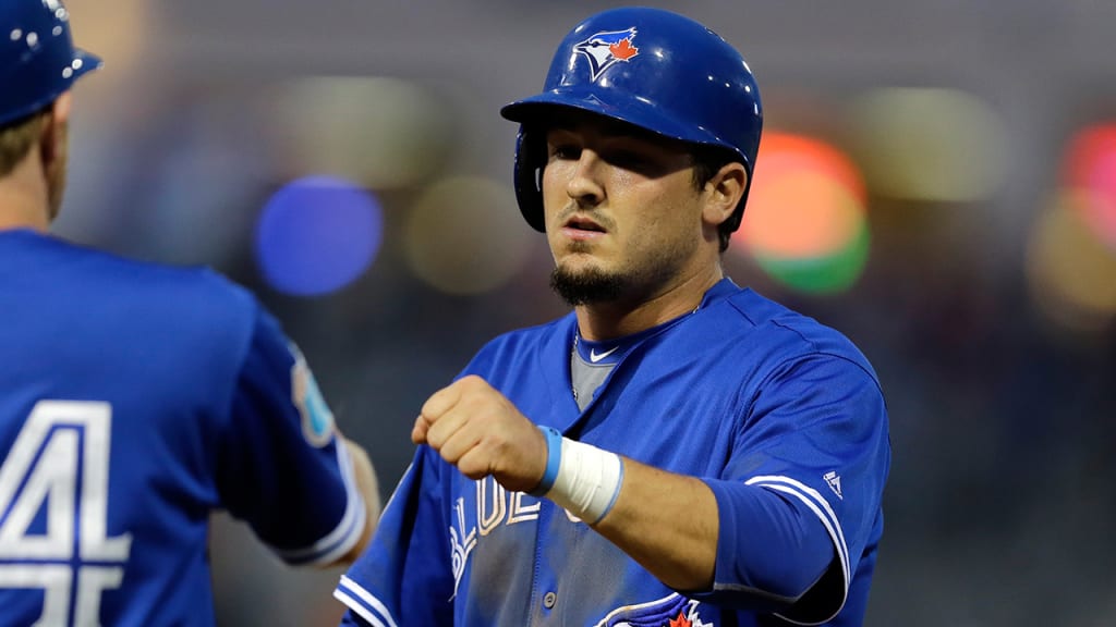 Darrell Ceciliani launched a two-run homer in the eighth to give the Blue Jays the win over the Phillies. (AP)