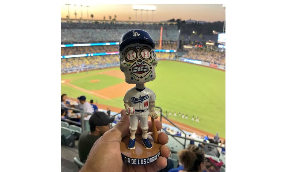 SUGAR SKULL Los Angeles Dodgers Dia De Los Muertos Dodgers MLB Bobblehead