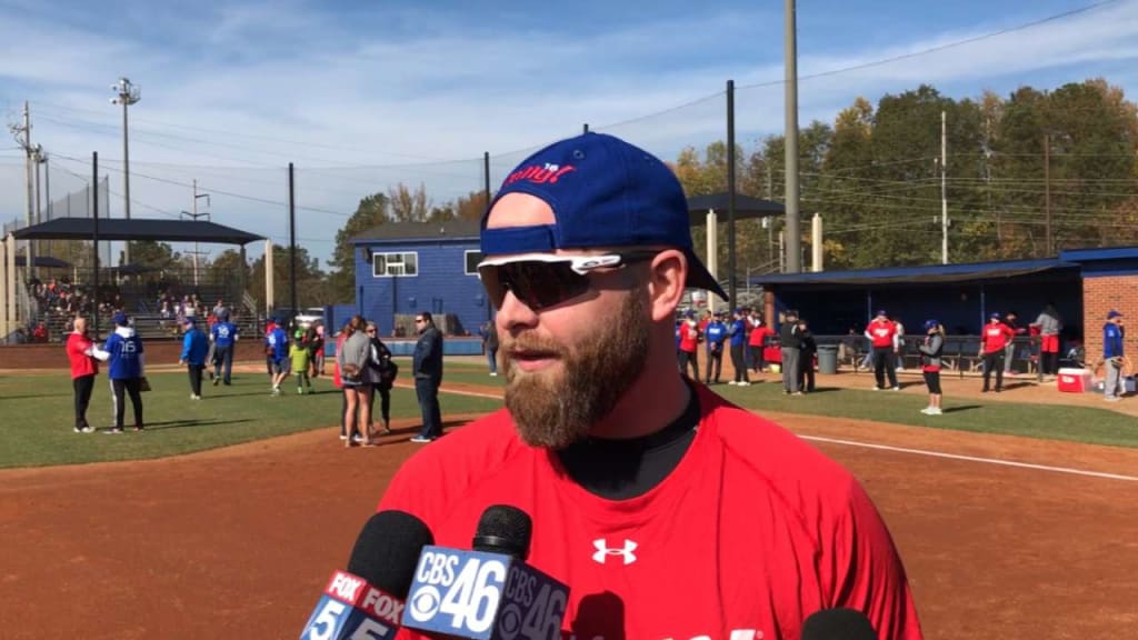 BRIAN MCCANN HOSTS CHILDREN FIGHTING CANCER AT ATLANTA BRAVES GAME