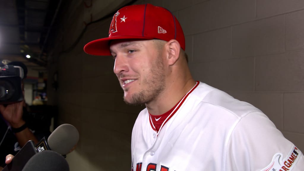 Angels' Mike Trout and Tommy La Stella Wear No. 45 During MLB All