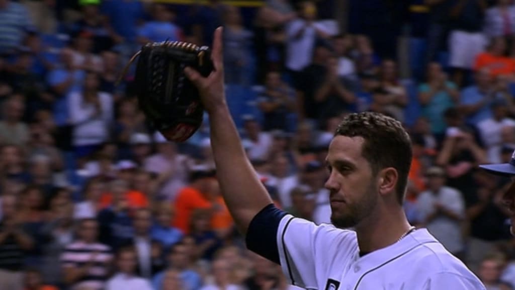 James Shields 'stoked' to throw first pitch, retire with Rays