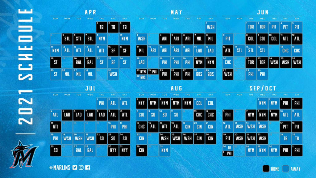 Marlins release 2021 schedule