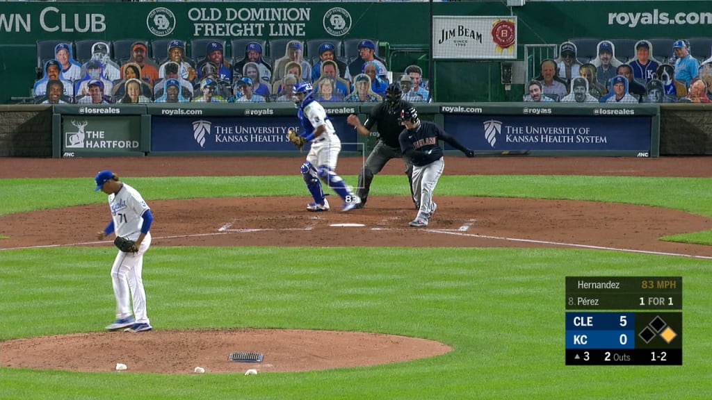 Carlos Hernández's first MLB strikeout