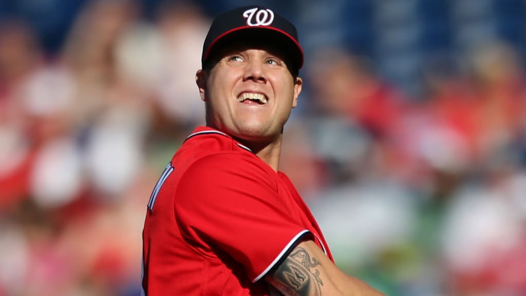 Nationals' Jonathan Papelbon blew his first save of the season in Sunday's 3-2, 10-inning loss to the Phillies. (AP)