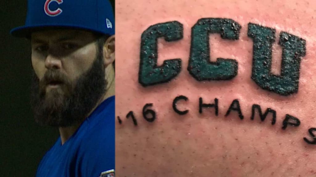 Arrieta loses bet on CWS, to gain tattoo