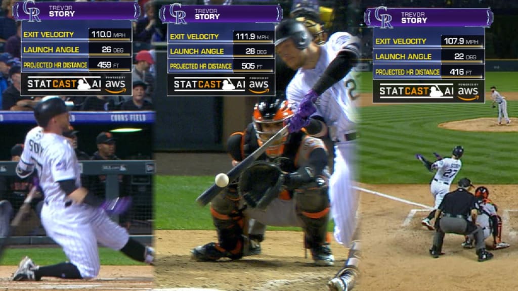 Statcast: Story's 3 moonshots