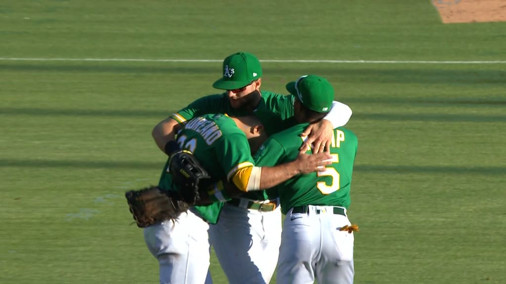 A's Frankie Montas strikes out 10 in near-complete game vs. Tigers