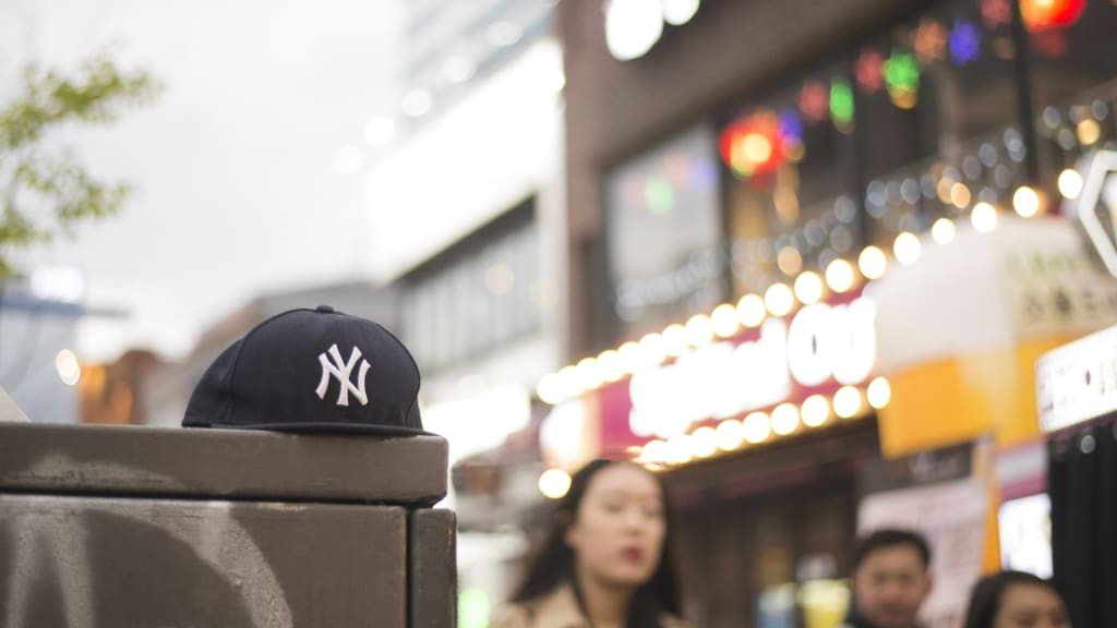 Saw this war crime at the MLB store in Seoul (Yankees hat and