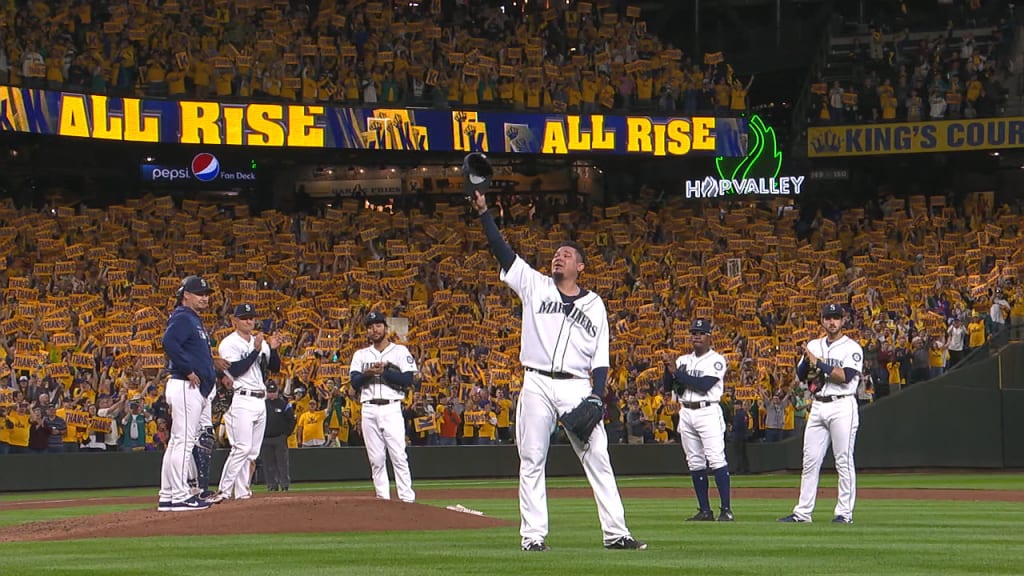 King Felix exits to ovation