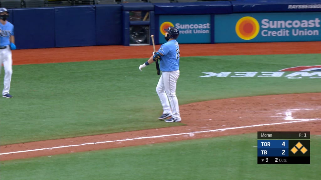 Ji-Man Choi and Willy Adames joked after Choi picked up an RBI on a hit by  pitch