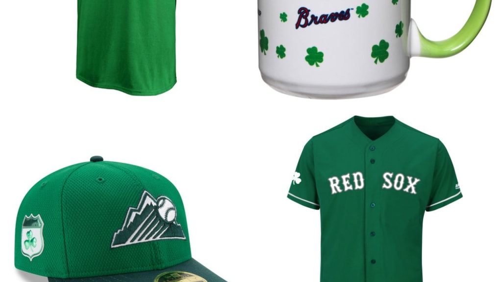 Fanatics Brand MLB Team Boston Red Sox St Patricks Day Hoodie Black
