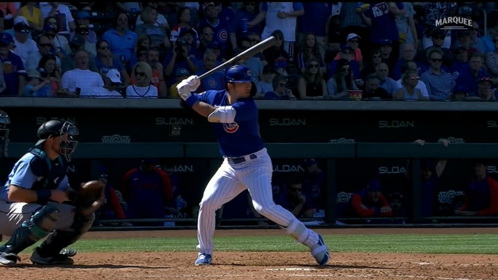 Seiya Suzuki first Cubs hit is a spring home run