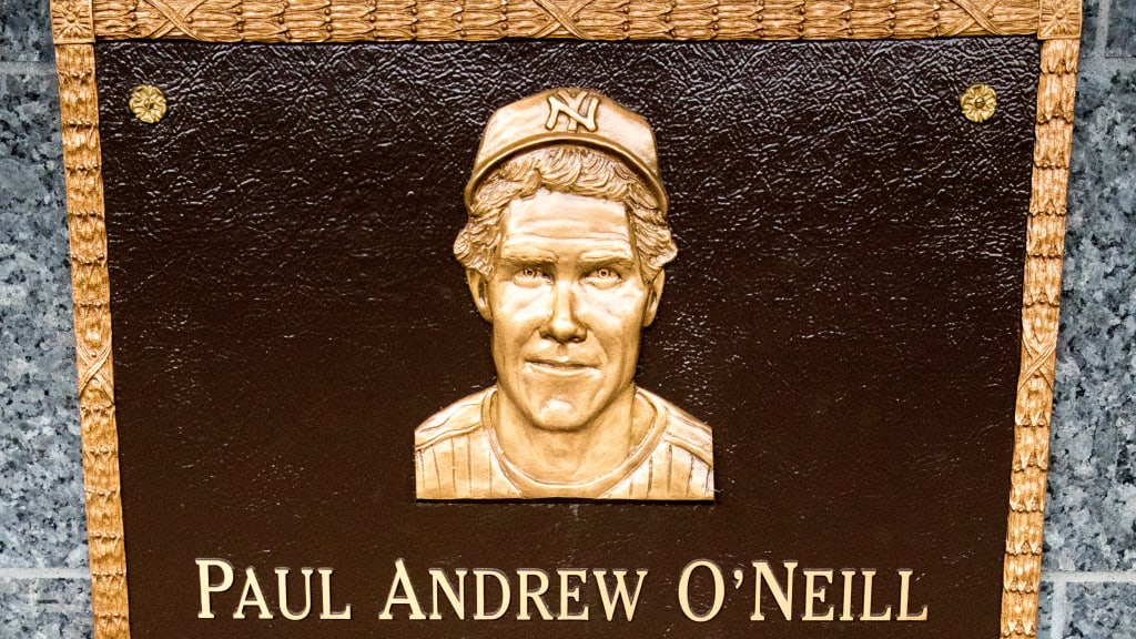Paul O'Neill's plaque in Monument Park