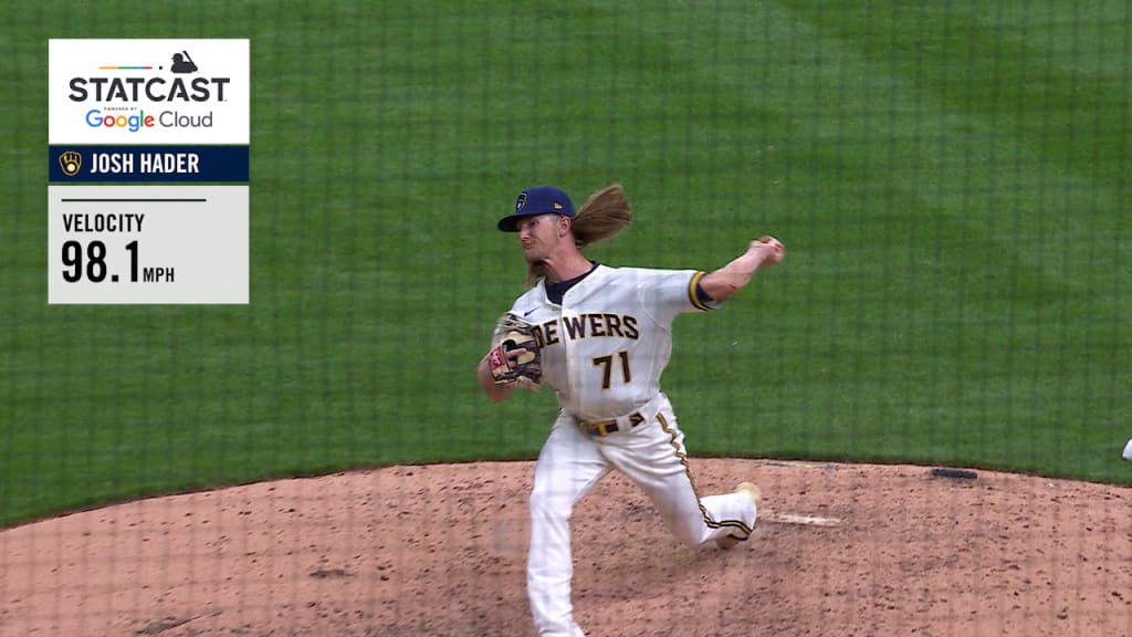 Josh Hader's 99.6 mph relief