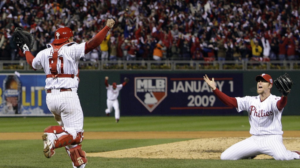 Brad Lidge's final pitch and World Series win combine in one emotional GIF