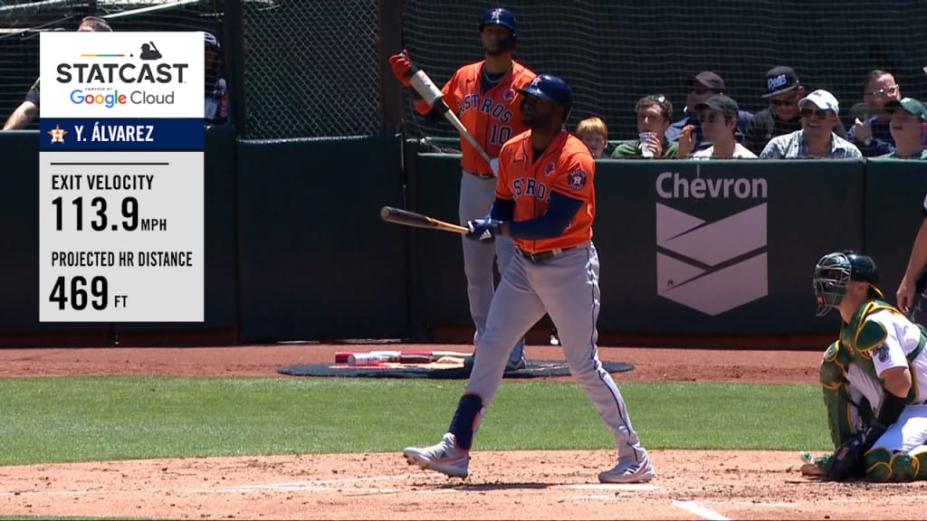 Yordan Alvarez absolutely destroys his 3rd HR of the game to make it 23-2 Astros! : r/baseball