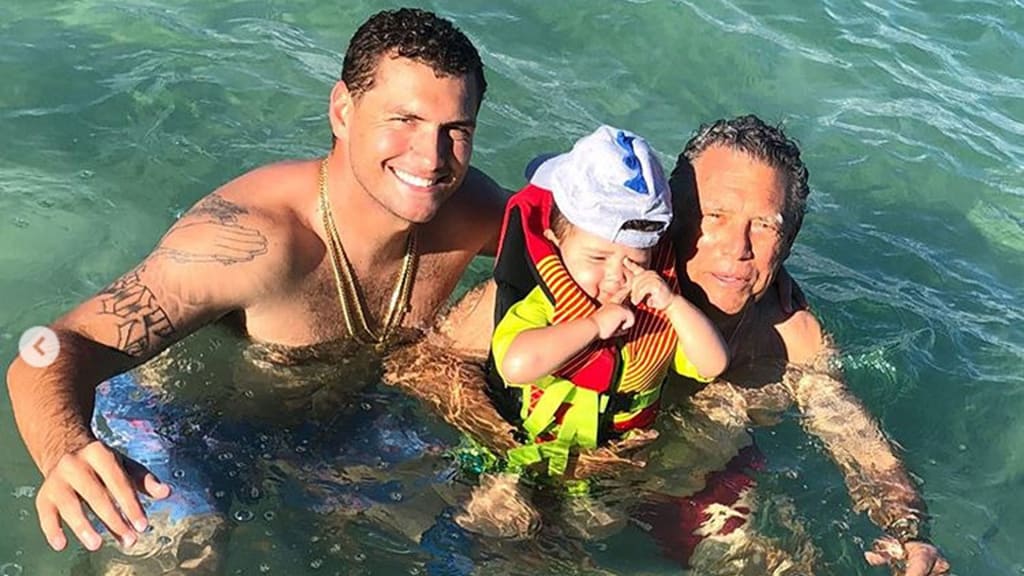 Albert Almora Jr. thrilled father finally gets to meet grandson