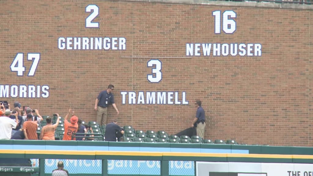 Statue of Players with Retired Numbers at Comerica Park --…