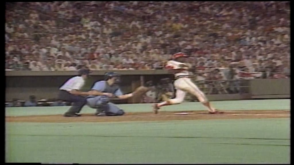 Outfielder Lou Brock of the St. Louis Cardinals with his lead from