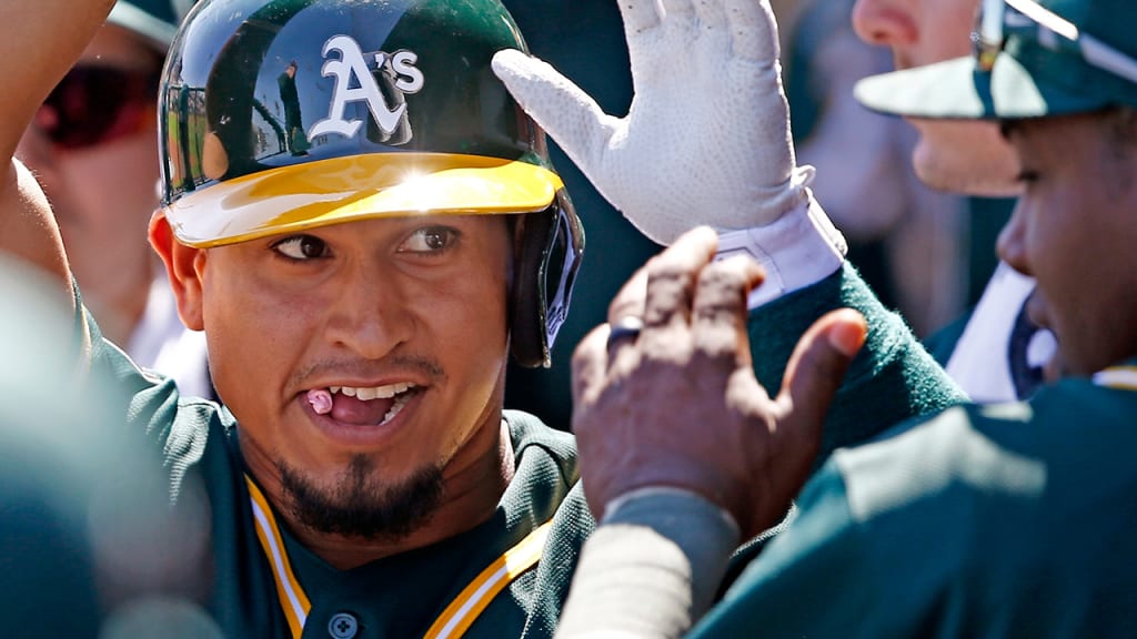 Franklin Barreto went 2-for-4 with a solo homer vs. the Indians on Thursday. (AP)